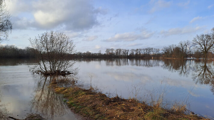 Němčice, 27.12.2023
Zimní záplava z mostu.
Keywords: Němčice Labe povodeň