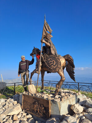 Mount Tomorr, 29.6.2024
Tomorr, památník Statuja Abaz Ali.
Klíčová slova: Albania Berat Mount Tomorr Václav Dušánek